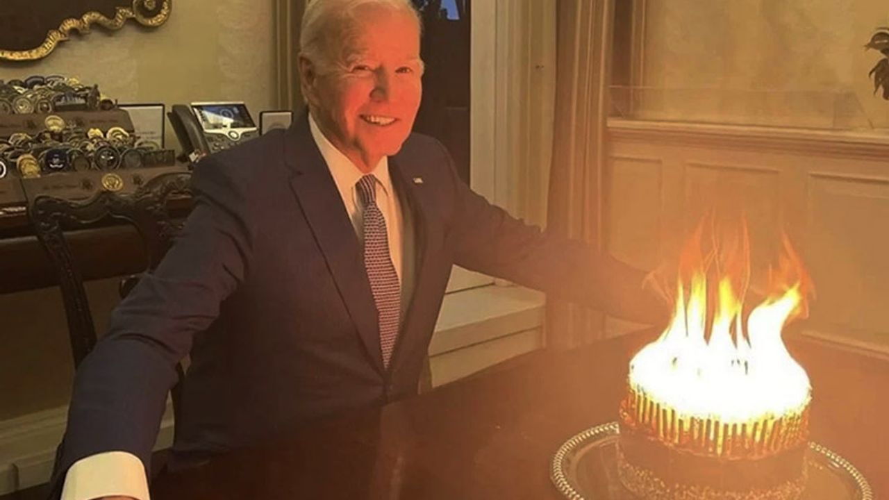 Joe Biden'ın 81. yaş günü kutlaması alay konusu oldu!