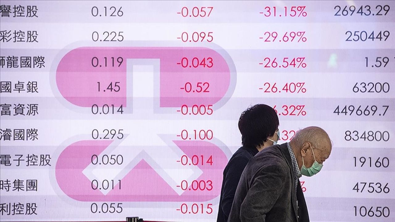 Çin'de Hong Kong Borsası, 15 ayın en düşük seviyesine geriledi