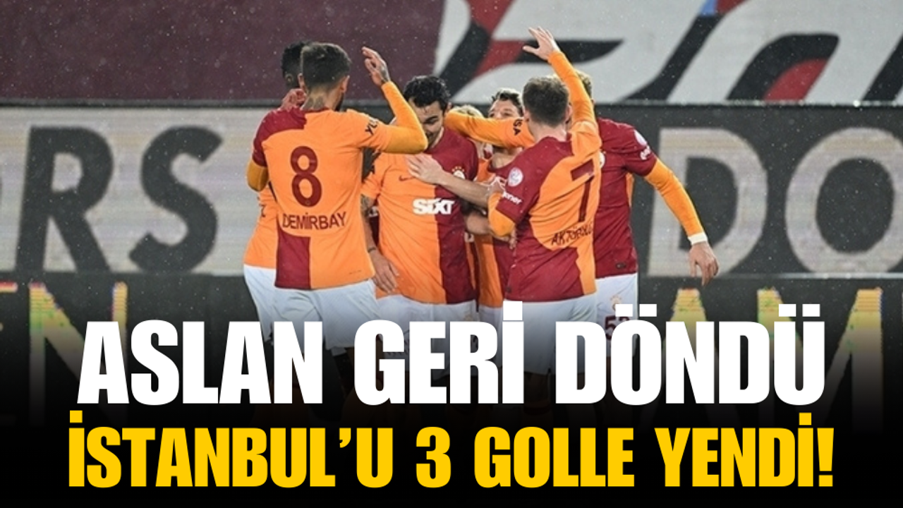 Galatasaray İstanbulspor'u 3-1 yenerek mağlup etti!
