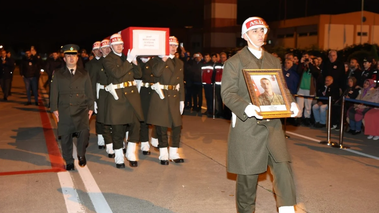 Şehit Murat Atar'ın cenazesi Samsun'a getirildi