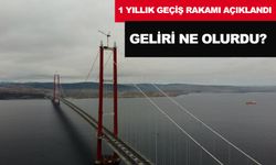 Çanakkale Köprüsü'nden 1 yılda 2.2 milyon araç geçti