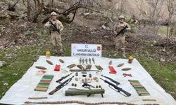 Hakkari'de PKK'nın silah deposu bulundu