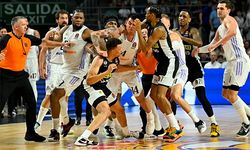 Real Madrid-Partizan maçında yumruklar konuştu
