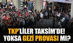 Türkiye Komünist Partisi (TKP) Taksim'de eylem yaptı gergin anlar yaşandı!