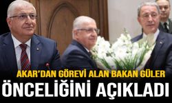 Görevi devralan Milli Savunma Bakanı Yaşar Güler önceliğini açıkladı!