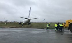 Türk uçağı Rusya'da pistten çıkarak toprak zemine girdi