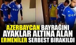 Azerbaycan bayrağını ayaklar altına Ermeni futbolcular serbest bırakıldı