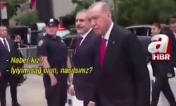 A haber muhabiri ile Erdoğan arasında gülümseten diyalog: Naber kız ?...