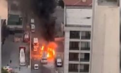 İstanbul Esenyurt'ta süt tankeri alevler içinde kaldı