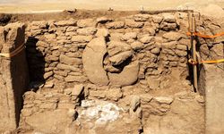 Göbeklitepe'de boyalı yaban domuzu heykeli bulundu