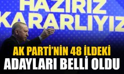 Cumhurbaşkanı Erdoğan AK Parti'nin belediye başkan adaylarını ilan etti!