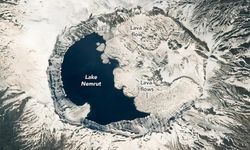 NASA Nemrut Krater Gölü'nün fotoğrafını paylaştı