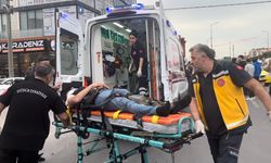 Düzce'de kaza: İtfaiyeciler yaralıya ilk müdahaleyi yaptı