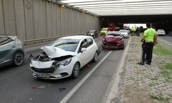 Malatya'da 5 araç alt geçitte zincirleme kaza yaptı: 3 yaralı