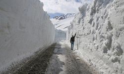 Van'da Nisan'da metrelerce karla mücadele
