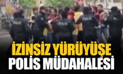 İstiklal Caddesi'ndeki izinsiz yürüyüşe polis müdahale etti