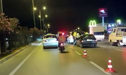 Antalya'da makas atan araç takla attı! Kazaya ait görüntüler yayınlandı