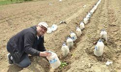 Çiftçilerden zirai dona karşı pet şişe önlemi
