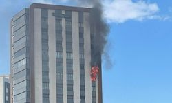 Gaziantep'te lüks sitede çıkan yangın kısa süreli paniğe neden oldu