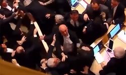 Gürcistan parlamentosunda kavga çıktı-İzle