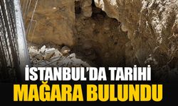 İstanbul'da inşaat çalışması sırasında tarihi mağara ve kanal bulundu