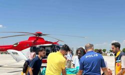 78 yaşındaki hasta ambulans helikopterle Adana’ya sevk edildi