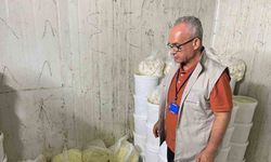 Gaziantep’te 1 ton 112 kilogram kaçak peynir ele geçirildi
