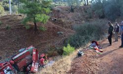 Kumluca'da arazöz devrildi: 3 orman işçisi yaralandı