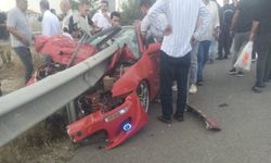 Ankara Bala'da bariyeri çarpan otomobilin sürücüsü ağır yaralandı: 1 ölü