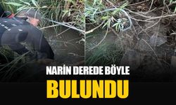 Narin Güran'ın cansız bedeni dereden böyle çıkarıldı