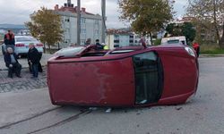 Samsun'da sürekli kazanın olduğu yolda yine kaza