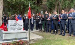 Şehit Bülent Yalçın kabri başında anıldı