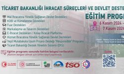 Ticaret Bakanlığı ihracat süreçleri ve devlet destekleri eğitim programı başlıyor