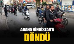 Adana motosiklet yoğunluğuyla Hindistan'a benzedi