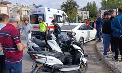 Manavgat’ta motosikletler çarpıştı: Hastaneye gitmek istemediler