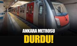 Ankara Kızılay'da metro seferi durduruldu