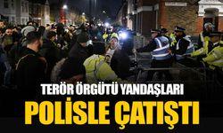 Londra'da terör örgütü PKK yandaşları polisle çatışmasını sürdürdü