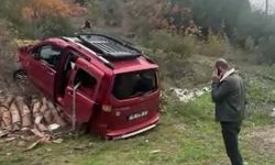 Samsun'da dedesinin aracını kaçıran ve polisten kaçan çocuk şarampole uçtu