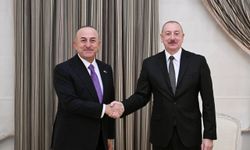 Azerbaycan Cumhurbaşkanı Aliyev, Mevlüt Çavuşoğlu'nu kabul etti