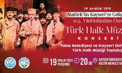 Atatürk’ün Kayseri’ye gelişine özel konser düzenlendi