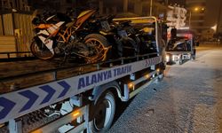 Alanya'da mahallede yarış yapan motosiklet sürücülerine ceza