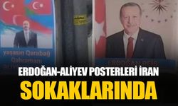 İran sokaklarında Erdoğan ve Aliyev posterleri! Tebriz’de tepki kime?