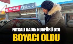 Saçları değil, kaportayı boyuyor: Kadın kuaförü oto boyacısı oldu