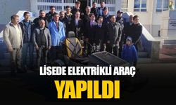 Liseli öğrenciler hurda parçalardan elektrikli araç yaptı