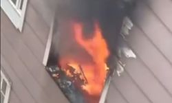 Turgutlu’da korkutan ev yangını: Çocuklar böyle tahliye edildi!