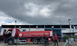 Gebze'de boya fabrikasında yangın çıktı