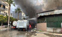 Mersin'de fabrikada yangın çıktı