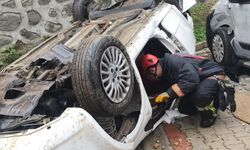 Ordu Fatsa'da site bahçesine düşen otomobilin sürücüsü öldü