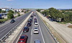 Tekirdağ-İstanbul yolunda tatil dönüşü yoğunluğu