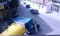 Tekirdağ Malkara'da vidanjörün kadını ezdiği anlar kamerada